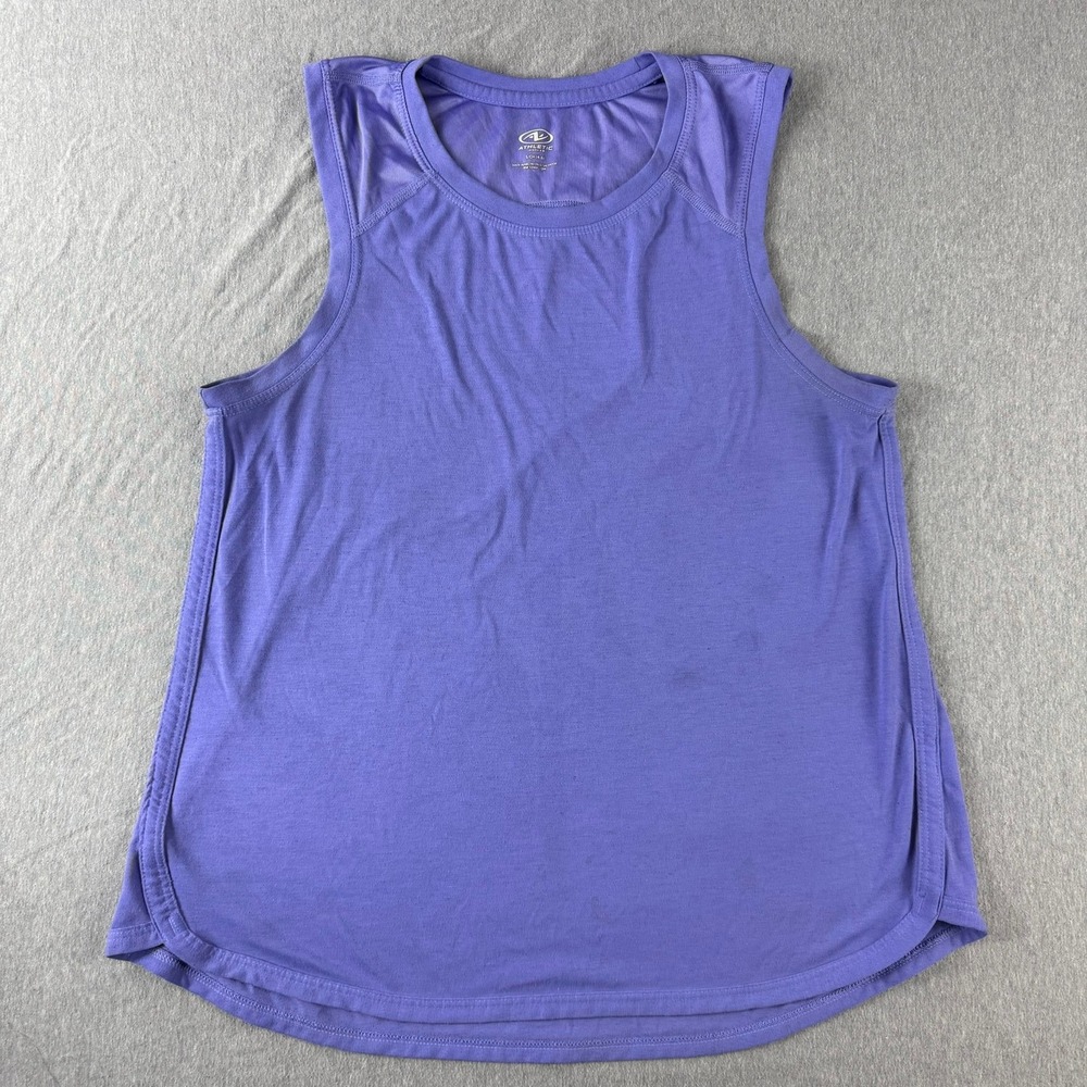 Athletic Works Tank Top Womens Small Purple Good Mesh Muscle Tee